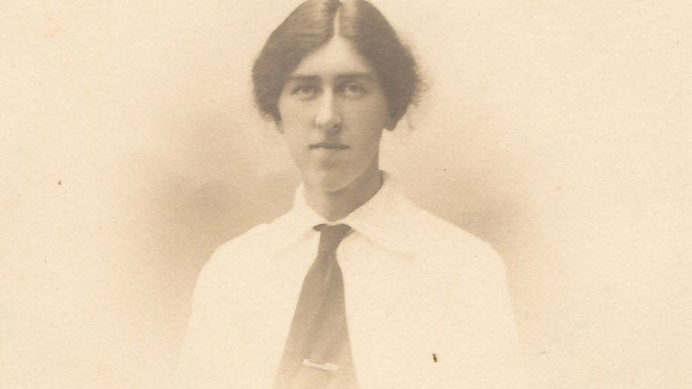 A sepia photo of Helen Beale